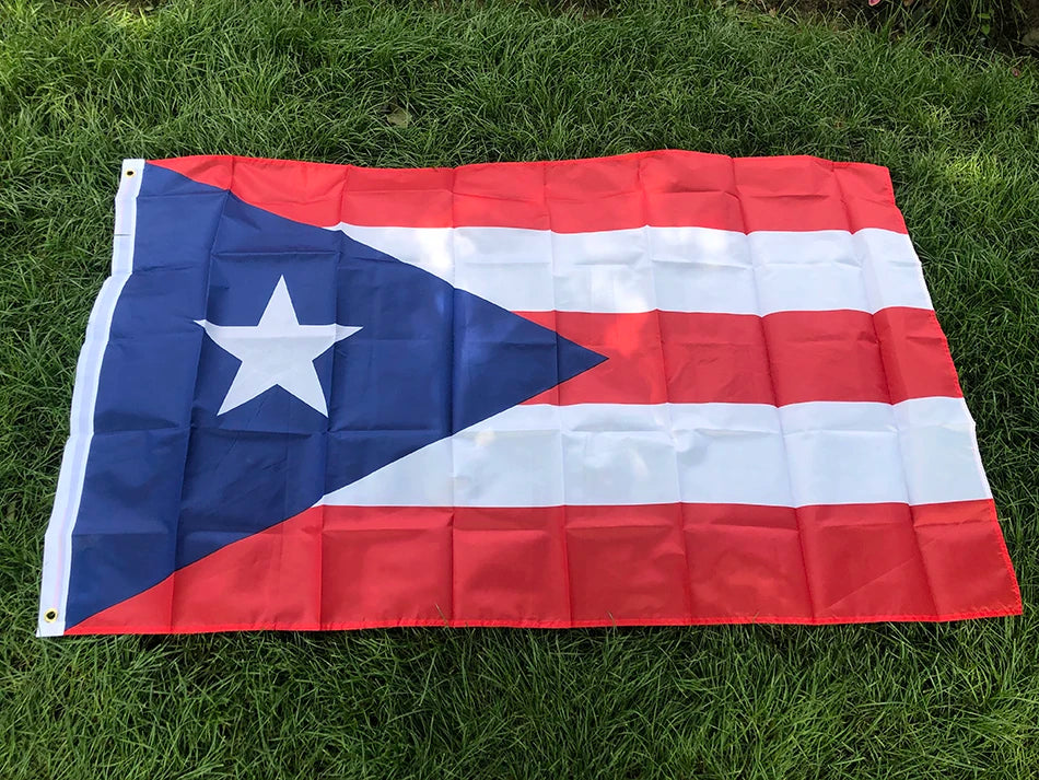 SKY FLAG NEW Puerto Rico Flag 90x150cm Hanging Polyester Pr Puerto Rico Flag Of Rican Flag standard Flag Banner For Decoration