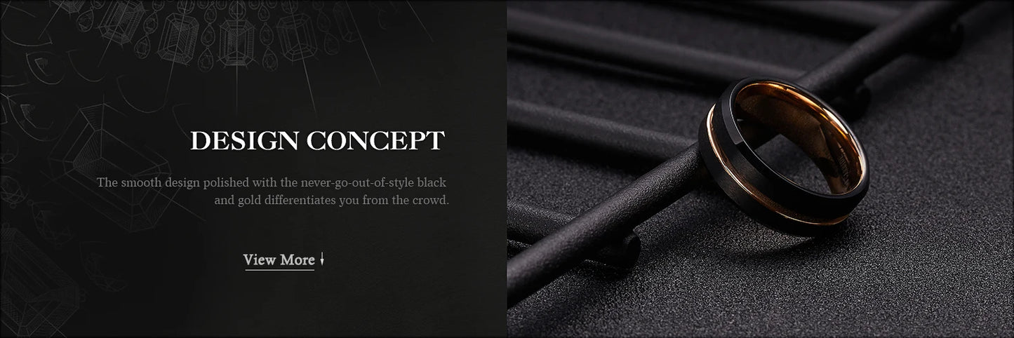 Fashion 8mm Men's Stainless Steel Ring Inlay Black Carbon Fiber Ring Wedding Engagement Jewelry Anniversary Gifts Drop Shipping