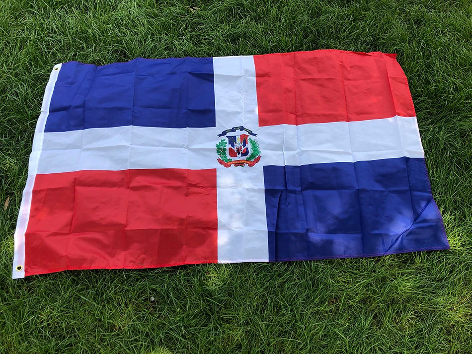 SKY FLAG Free Shipping 90X150CM Hanging Polyester Dominican Republic National Banner Outdoor Indoor Big Flag for Decoration
