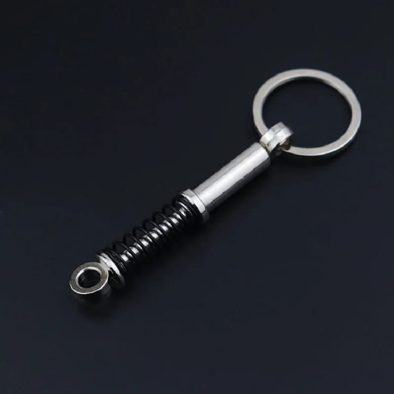 Car Speed Gearbox Gear Head Keychain Manual Transmission Lever Metal Key Ring Car Refitting Metal Pendant Creative Keychain 2023 JZ-Black