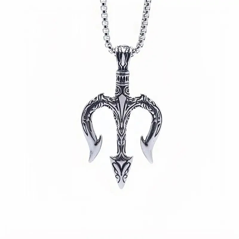 Hip Hop Ice Out Anchor Pendant Necklace for Men Women Fashion Rock Jewelry Music Festival Party Christmas Gift