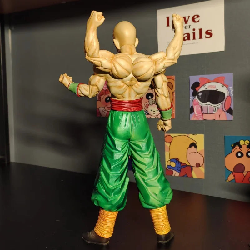 30cm Anime Dragon Ball Z Tien Shinhan Figure Action Figures GK Statue Collection Model Toys for Children Christmas Gifts