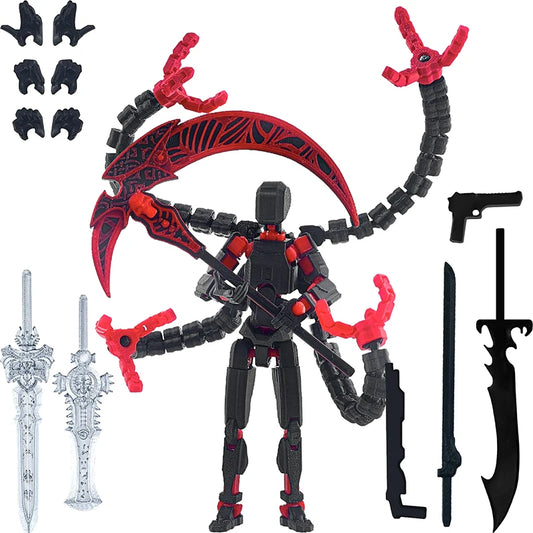 Titan 13 Action Figure 3D Printed T13 Multi-Jointed Movable Robot With Full Articulation Lucky 13 Action Figure Nova 13 Action