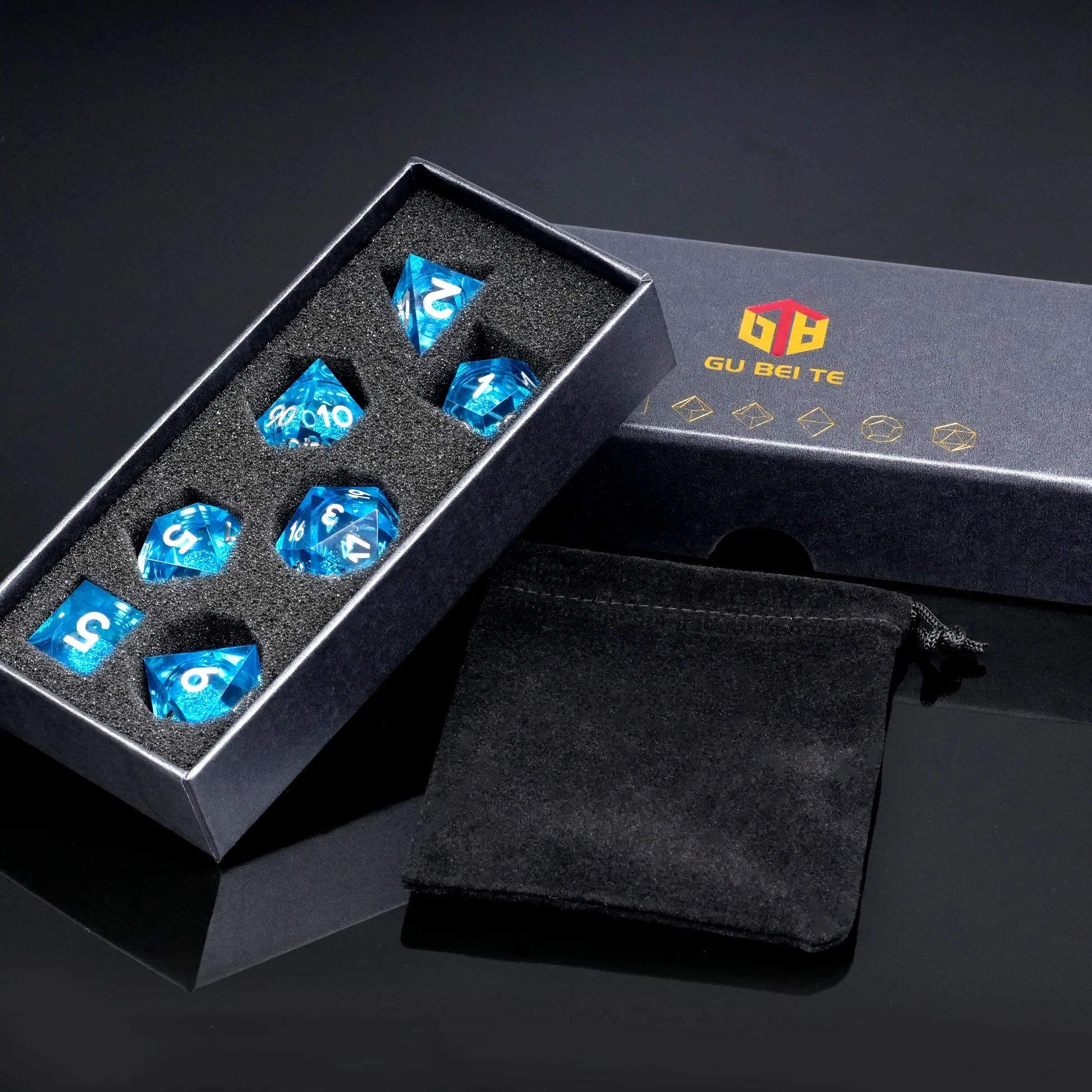 1-7pcs Quick Sand Series DND Solid Resin Dice Set Gold Word Multi-sided Polyhedral Dice for D&D Game COC Role Playing RPG D6~D20