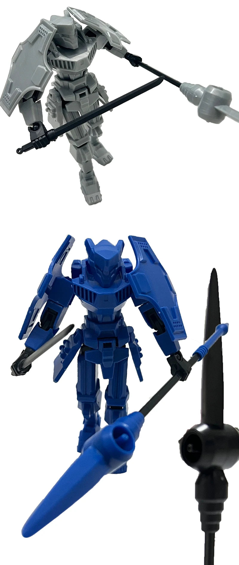 Multi-Jointed Movable Shapeshift Robot Warrior 3D Printed Knight Mannequin Dummy Toys Kids Adults Parent-children Games gifts