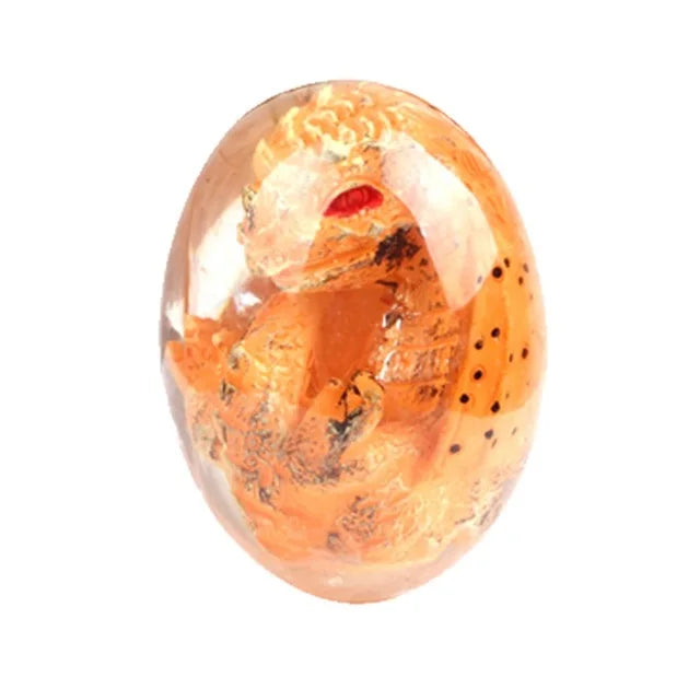 Lava Dragon Egg Resin Statue Ornamental Dinosaur Eggs Collection Kid Gift Toy Sculpture Crystal Gemstone Souvenir Home Decor2023 C Yellow