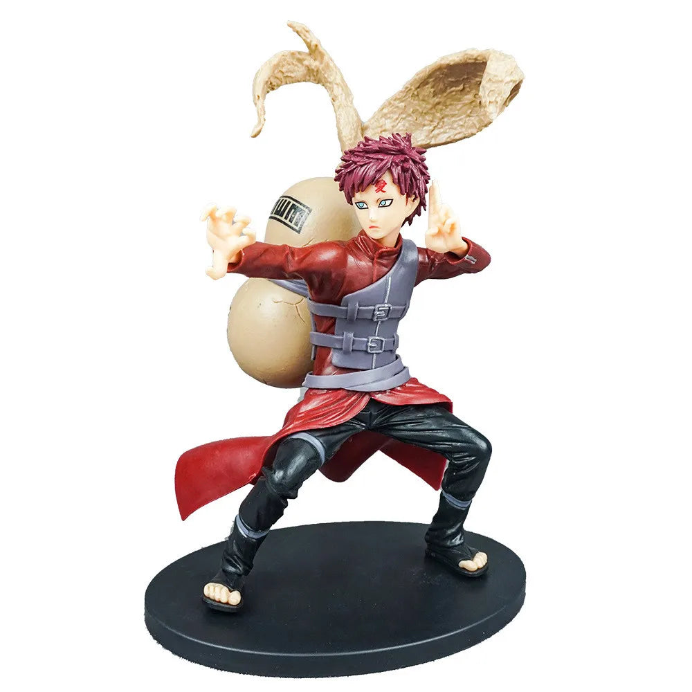 Anime VIBRATION STARS NARUTO Gaara Model Toy Gift Collection Action Figure 22CM PVC Red Gourd Standing Fighting Form