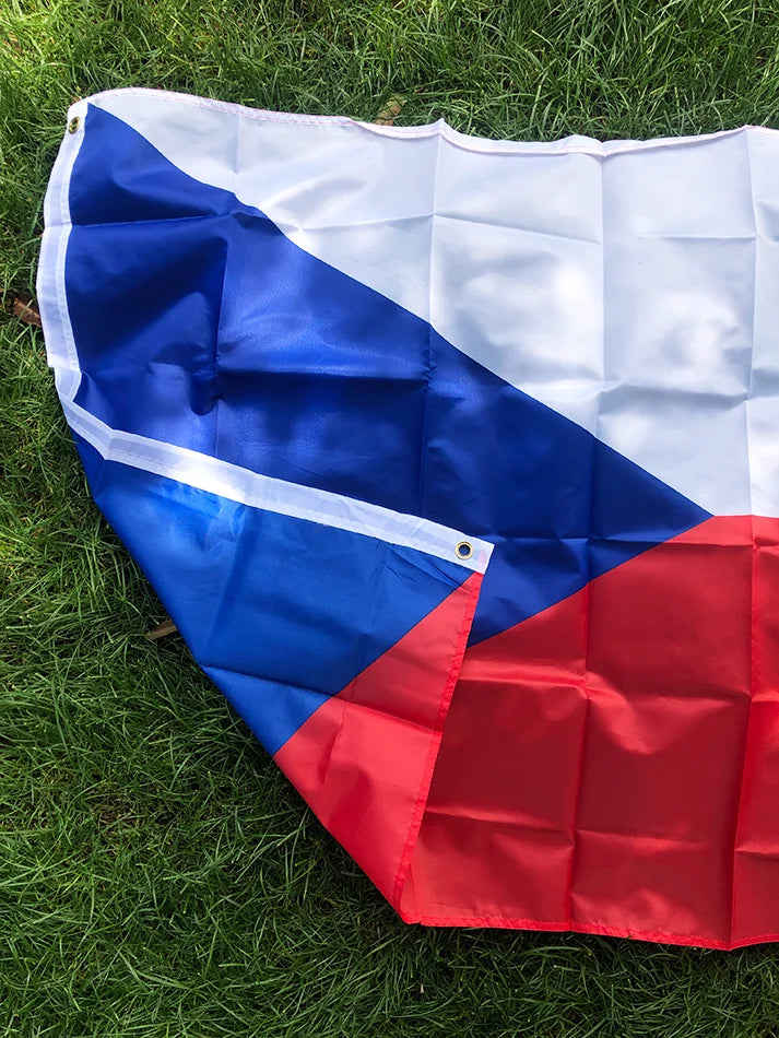 Czech Flag 90x150cm polyester Hanging czech republic Flag 3x5fts Polyester standard Flag Banner