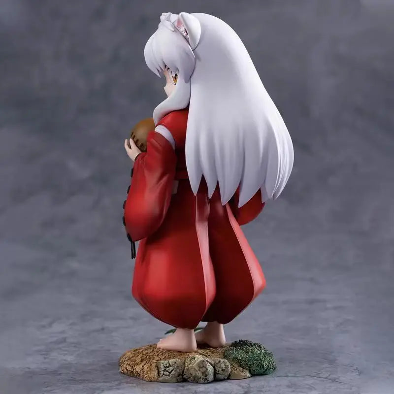 Anime Inuyasha Figures Cute Inuyasha Sesshoumaru Action Figures Children's Standing InuYasha PVC Model Collection Toys Gifts