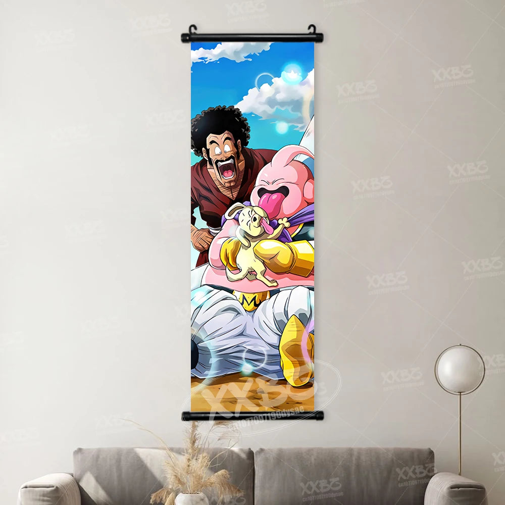 Dragon Ball Picture Recoome Anime PosterS Captain Ginyu Scrolls Painting Majin Buu Wall Art Gotenks Home Decor Goku Wallpaper qlz30-23 CHINA
