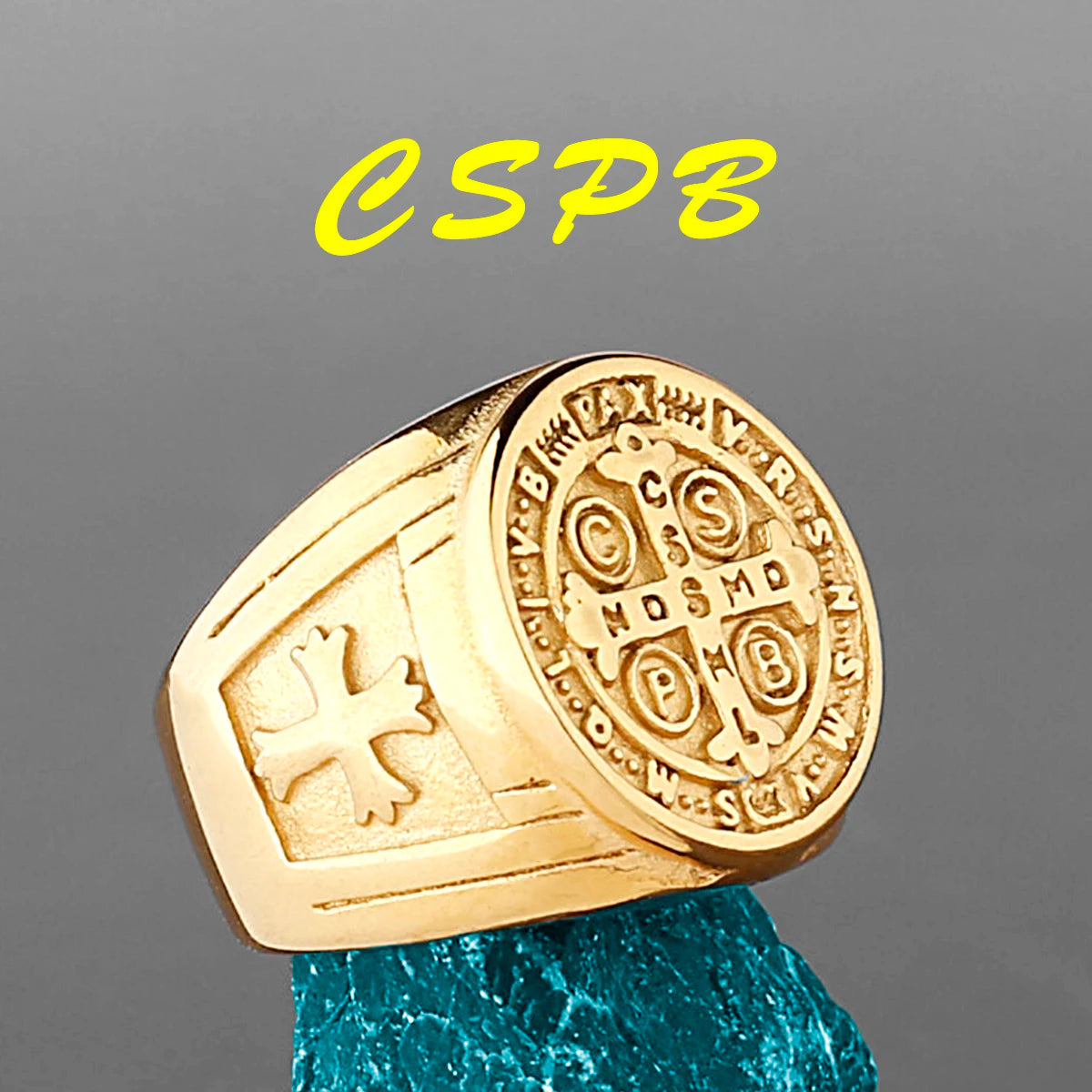 Stainless Steel Catholic Christian Cross Faith Amulet Ring Women Men Unisex Ring Multi Style Finger Jewelry Creative Gift