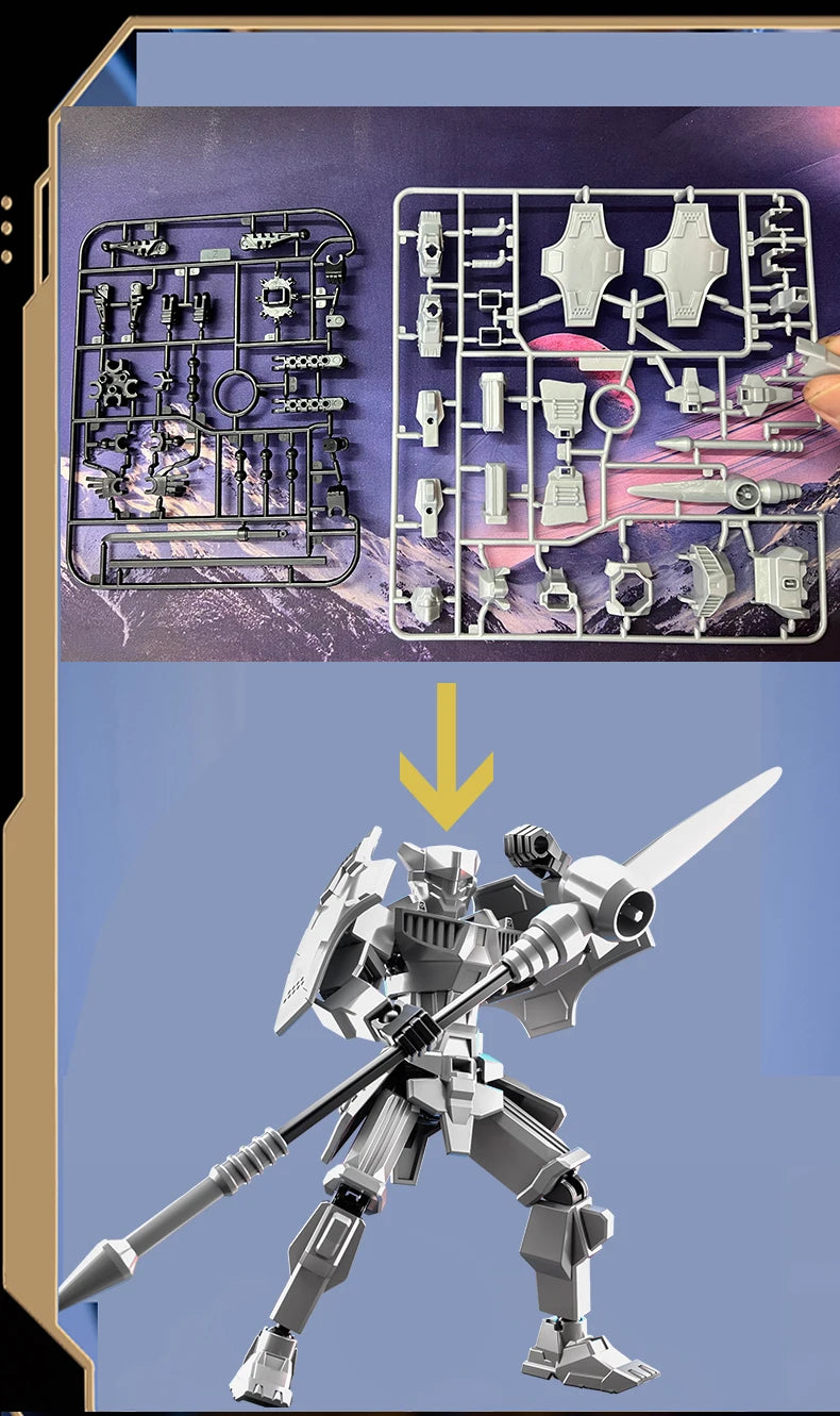 Multi-Jointed Movable Shapeshift Robot Warrior 3D Printed Knight Mannequin Dummy Toys Kids Adults Parent-children Games gifts