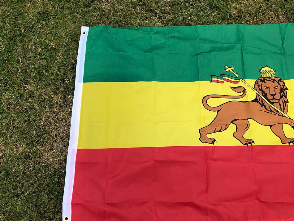 SKY FLAG Ethiopia flag 90x150cm high quality polyester hanging Judah Lion Ethiopian Lion of Judah Flag for home decoration