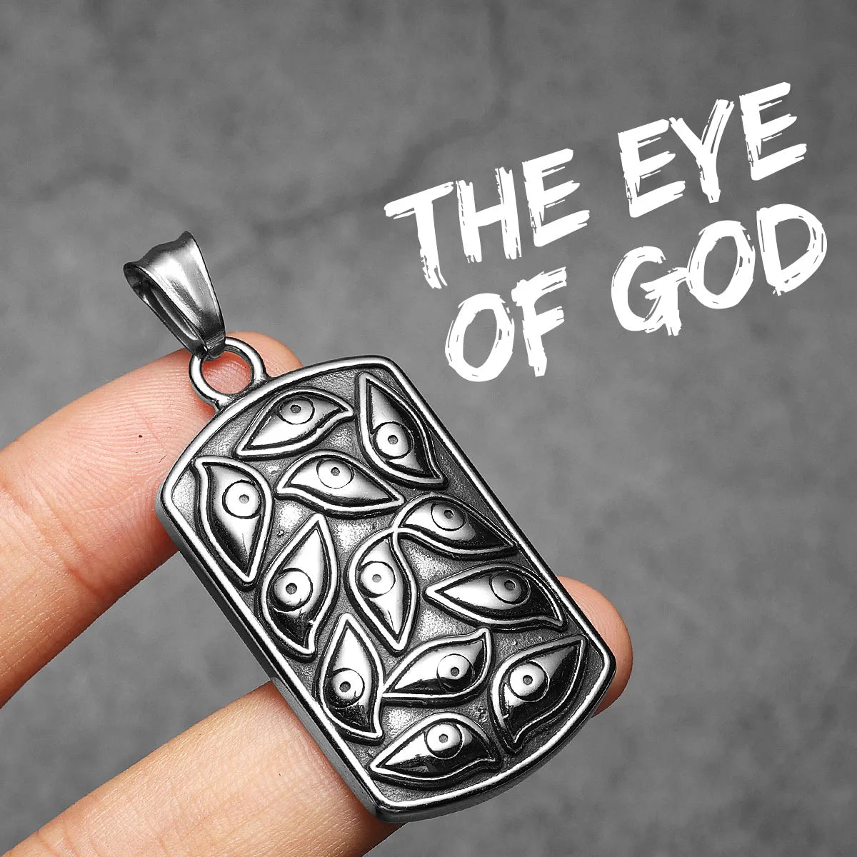 The Eye of God Unique Stainless Steel Men Necklaces Pendant Chain Punk For Women Fashion Jewelry Gifts Wholesale Dropshiping