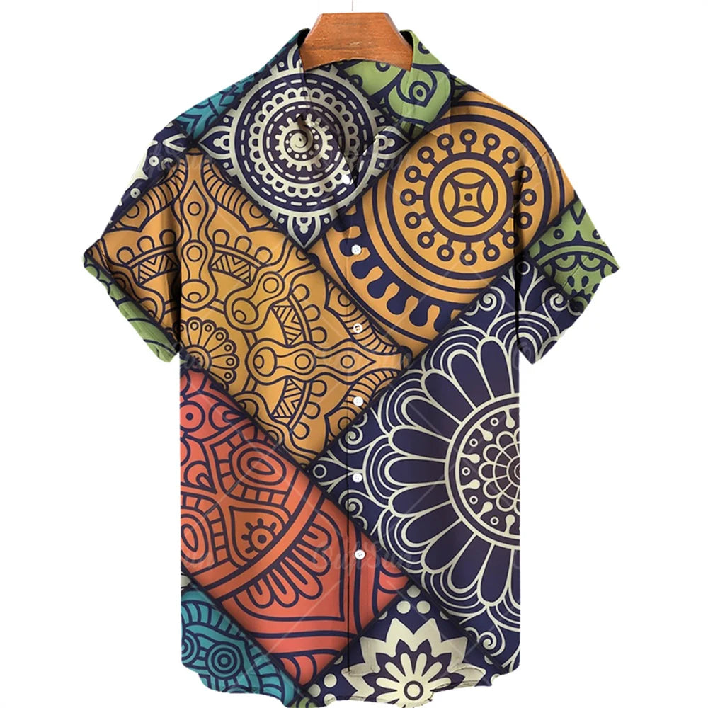 Summer Unisex 2022 Cashew Flower Shirts T Casual Hawaiian Shirts Men Woemn T-shirt 3d Print Loose Breathable Short-sleeved Tops ZM-3907
