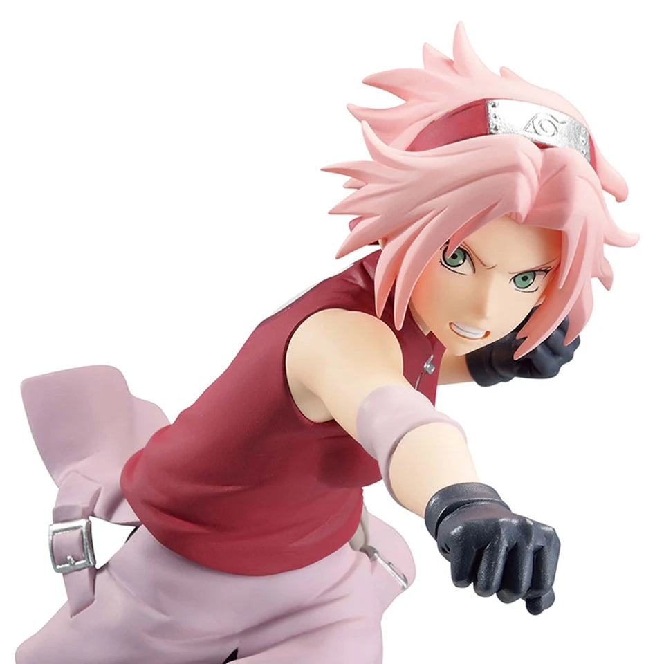 Original Genuine Bandai Banpresto VIBRATION STARS 16cm Haruno Sakura Action Figures PVC Toys For Children