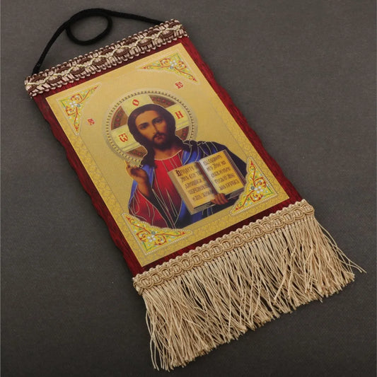 Jesus Christ The Teacher Tassel Hanging Home Wall Decoration Christian Holy Family Virgin Mary Icon Church Ornament Accessories
