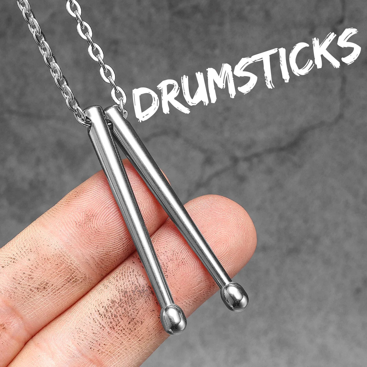 Musical Instrument Guitar Tape Stainless Steel Men Necklaces Pendant Chain Punk Rock Hiphop Women Fashion Jewelry Gift Wholesale