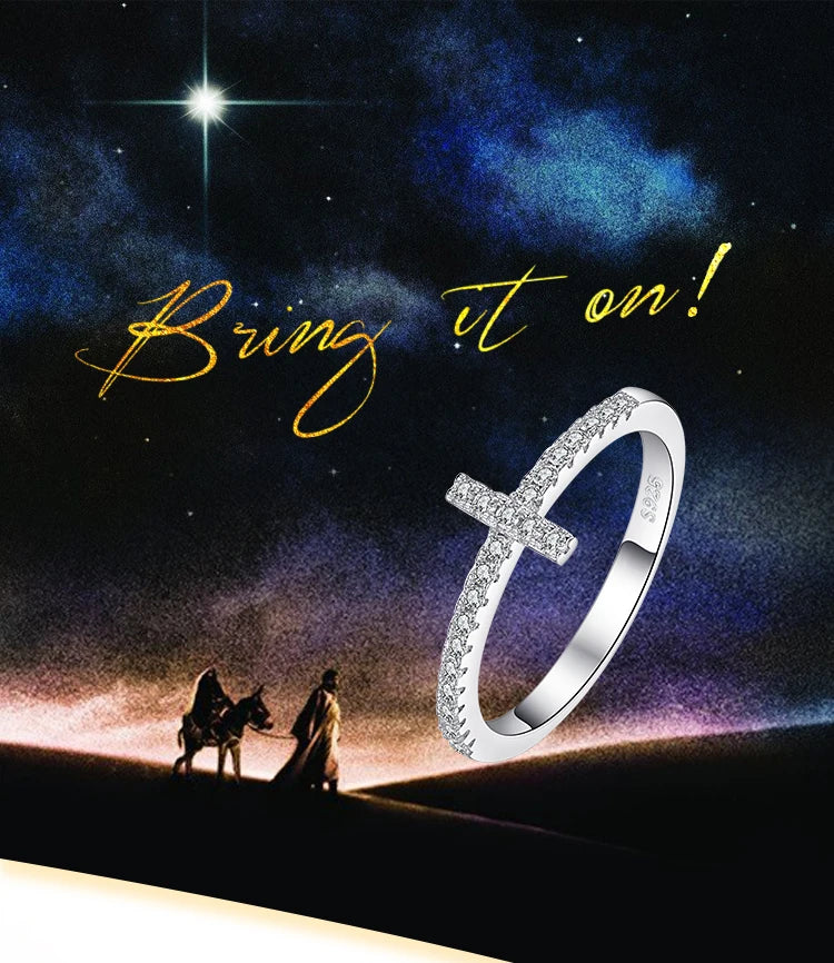 JewelryPalace 5A CZ Moon Star Adjustable 925 Sterling Silver Wedding Engagement Ring for Woman Fashion Love Gift Fine Jewelry