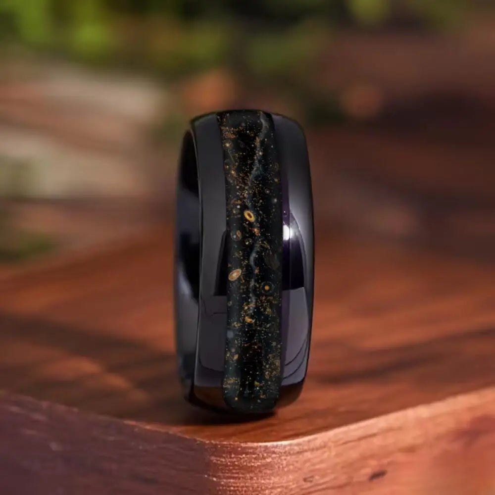 Vintage Dragon Yin Yang Tai Chi Cloud Flame Pattern Inlay Stainless Steel Rings for Men Women Lucky Totem Wedding Band Jewelry
