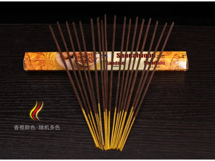 India Sandalwood Incense Sticks Meditation Lavender Sage Palo Santo Rose Line Incense Aromatherapy Lasting Fragrance