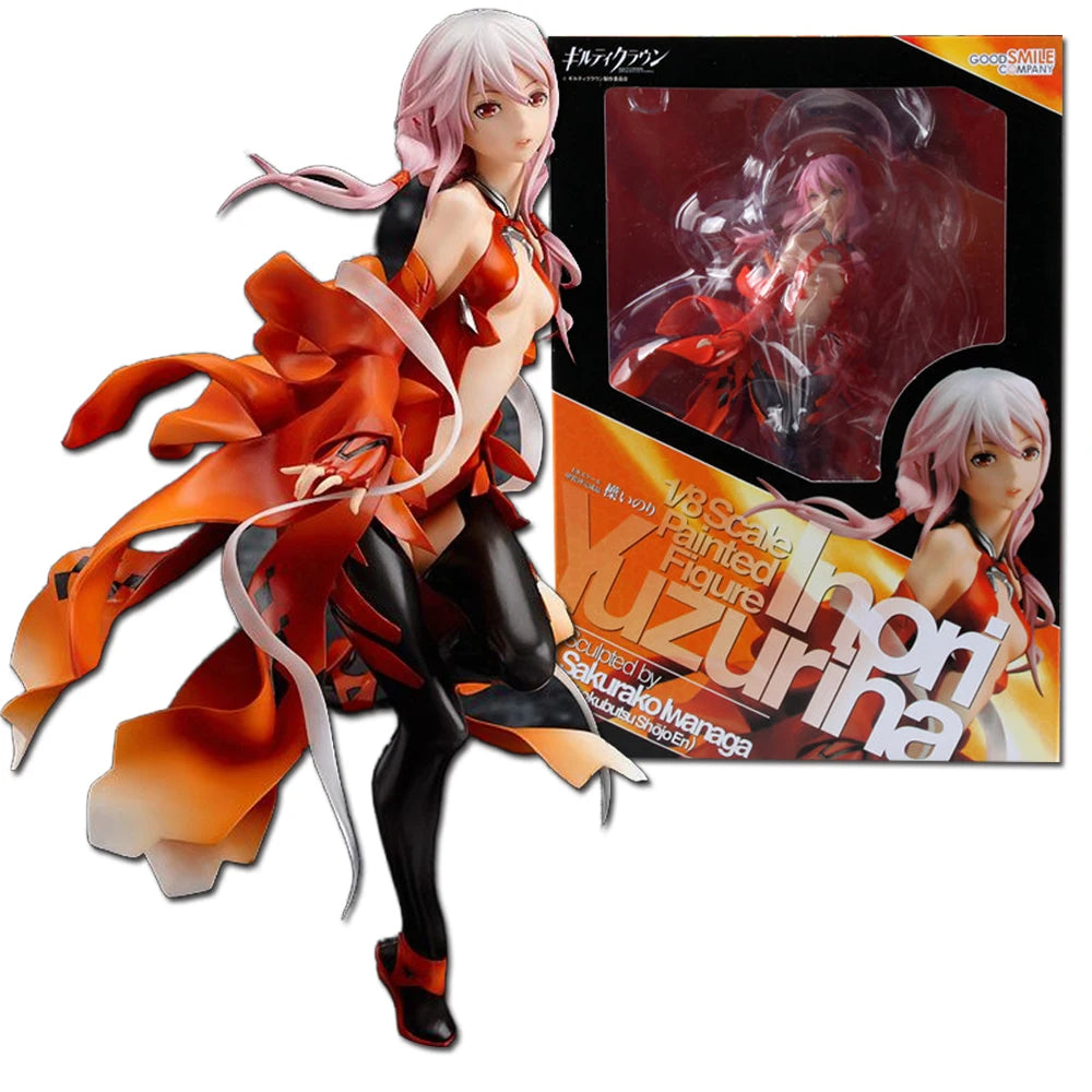 17cm New Guilty Crown Yuzuriha Inori Japanese Sexy Anime Figure Girl Pvc Statue Model Doll Collection Ornaments Toys Hobbies