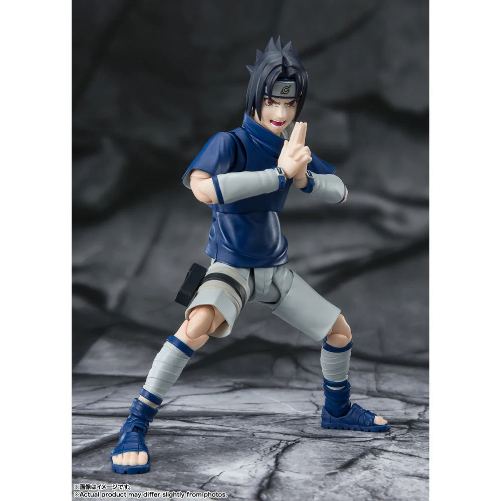 In Stock Original BANDAI SHFiguarts Naruto Ninja Prodigy of The Uchiha Cian Bloodline Uchiha Sasuke Figure Anime Genuine Model