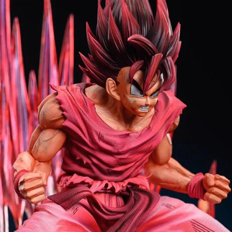 38cm Kaiouken Son Goku Figurine Dragon Ball Son Goku Action Figures PVC Anime Collection Model Toys Ornamen Birthday Gifts