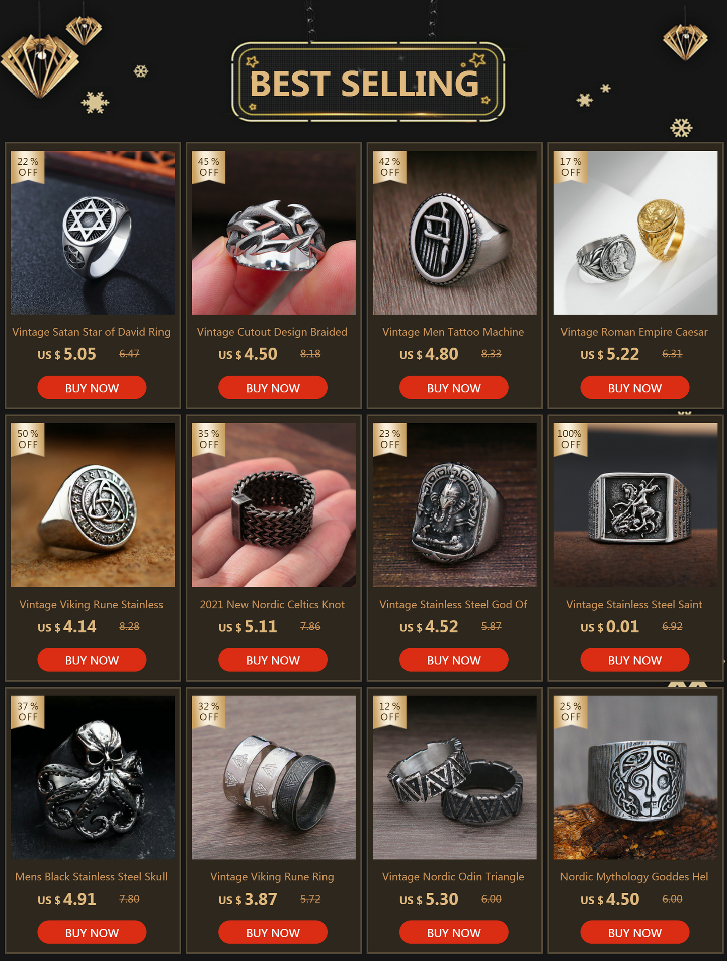 Stainless Steel Dragon Scale Ring For Women Men Creative Detail Retro Rings Punk Rock Hip Hop Band Jewelry Gift Wholesale