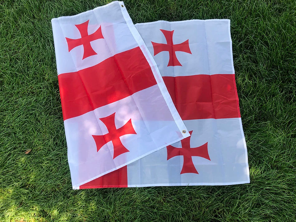 Georgia flag 90x150cm hanging polyester geo ge Georgia flag indoor outdoor home decoration