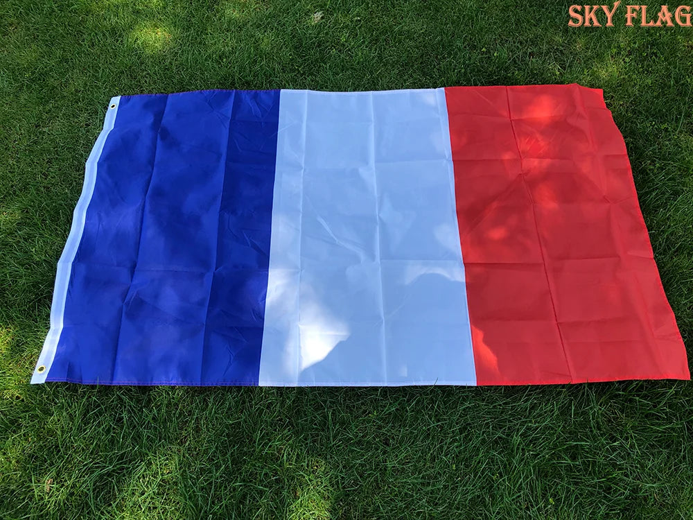 Great France flag 90*150cm Hanging blue white red fra fr french Polyester Banner Decoration French flag