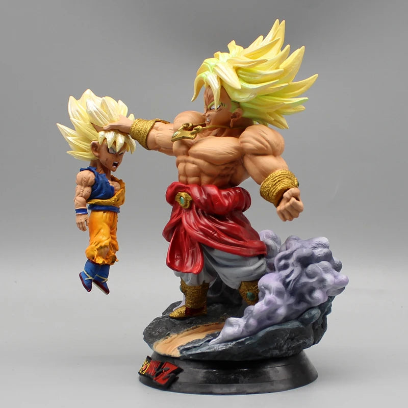 17cm Dragon Ball Broly Figures GK Super Saiyan Broli Vs Goku Action Figures PVC Anime Model Collection Toys Decoration Gifts