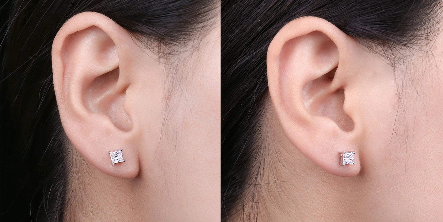 JewelryPalace Round 5A Cubic Zirconia Wedding Engagement 925 Sterling Silver Stud Earrings for Woman Fashion Anniversary Gift