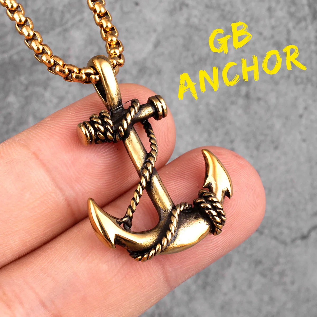 Anchor Sailor Stainless Steel Men Women Necklaces Pendants Chain Vintage Punk Rock Fashion Jewelry Creativity Gift Wholesale