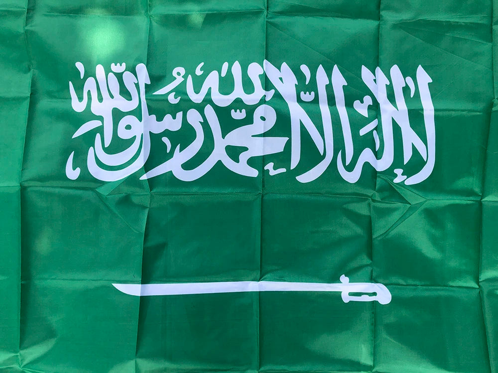SKY FLAG Saudi Arabia flag 90*150cm  Hanging Polyester Saudi Arabia National flag Banner For Decoration