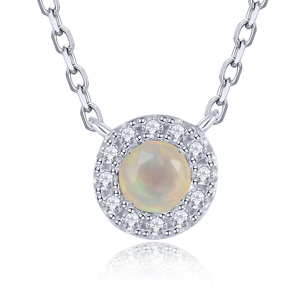 Natural Tanzanite Solid Sterling Silver Necklace Pendant 0.27 Carats Classic Round Shape Women Gifts Daily Decorations S925