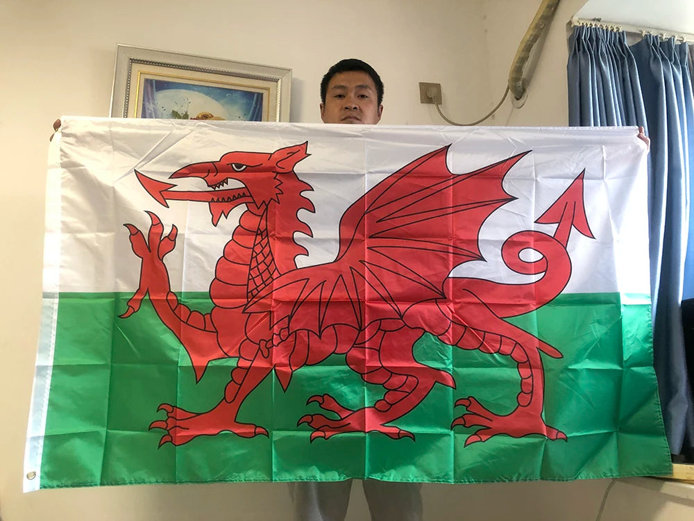 SKY FLAG Wales Flag 90*150cm Welsh red Dragon Cymru UK United Kingdom union flag polyester Great Britain Banner