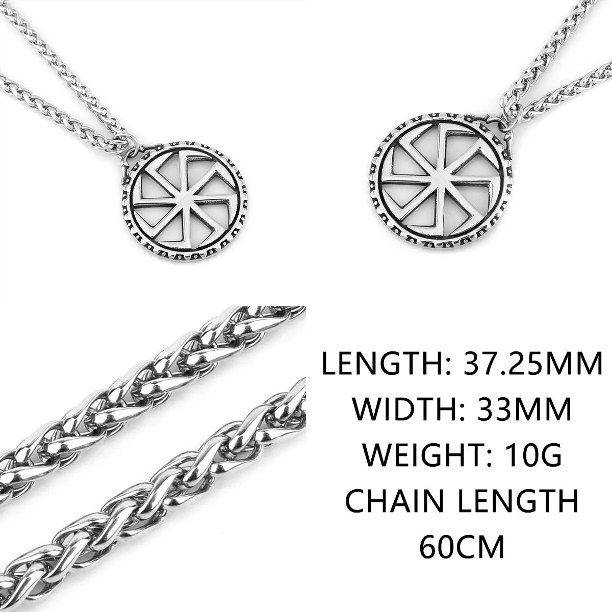 Vikings Odin Rune Necklace Various Men's Nordic Vegvisir Valknut Amulet Pendant Stainless Steel Punk Fashion Jewelry Wholesale