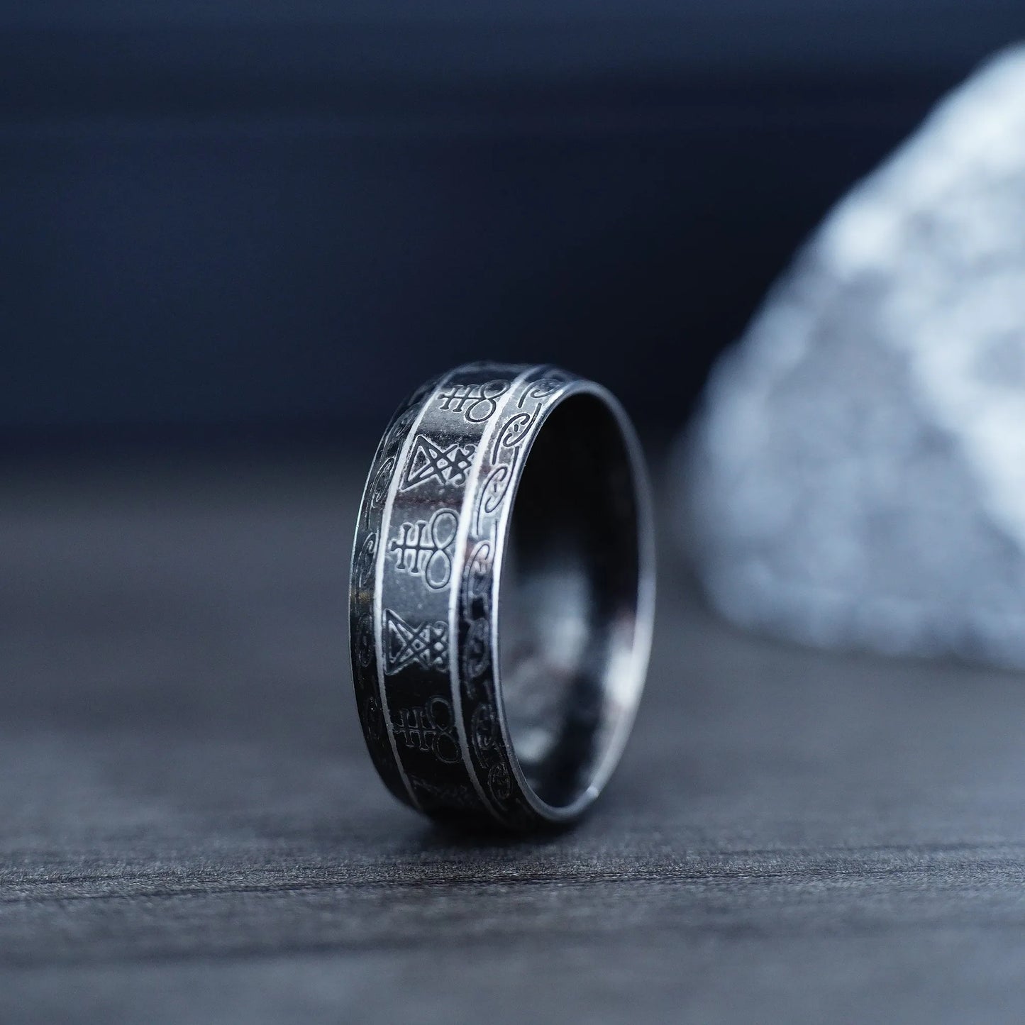 Fashion Vintage Simple Viking Rune Ring for Men Women Stainless Steel Nordic Celtic Knot Rings Couple Amulet Jewelry Wholesale