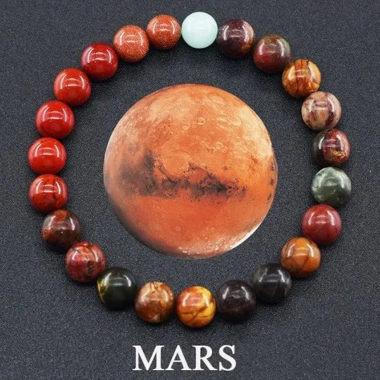 Popular Planet Bracelet Nine Natural Stones Bracelet New Sun Saturn Universe Planet Bracelet Holiday Gift
