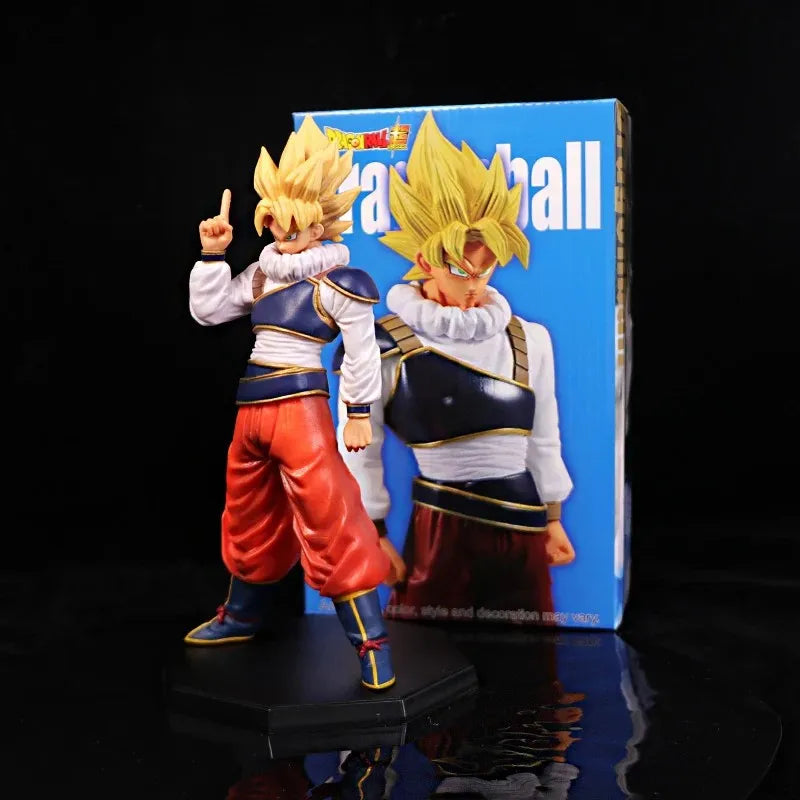 23CM Anime Dragon Ball LC Space Suit Son Goku Super Saiyan The Legend of Fierce Fighting Action Figure Toy Accessories Gift