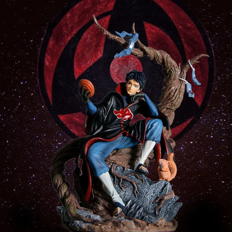 31CM Naruto Uchiha Obito Shippuden Anime Akatsuki Tobi Gk Statue Obito PVC Action Figure Collection Model Toys Gifts Figurine