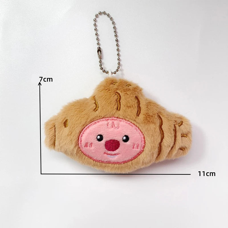 Cute Capybara Plush Toy Key Chain 12cm Stuffed Animals Keychain Bag Key Ring Pendant Car Key Accessories 7x11cm