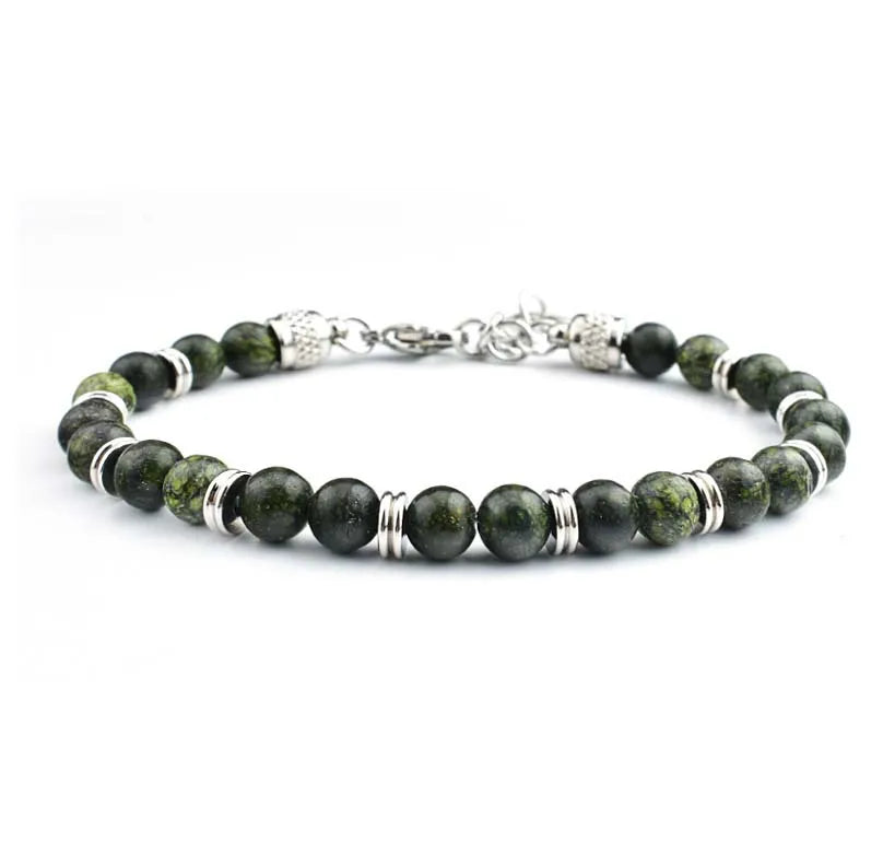 Pulseras Hombre Natural Stone Man Beaded Bracelets Homme lapis lazuli Phoenix Stone Men's Bracelets For Men Fathers Day Gifts