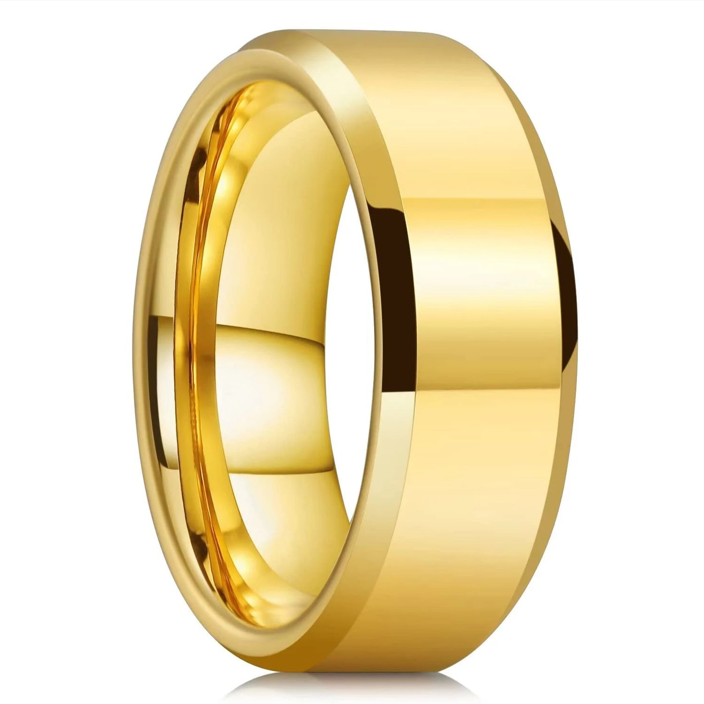 Fashion 8mm Silver Color Titanium Steel Rings For Men Women Matte Brushed Men Stainless Steel Rings Wedding Band Jewelry Gifts