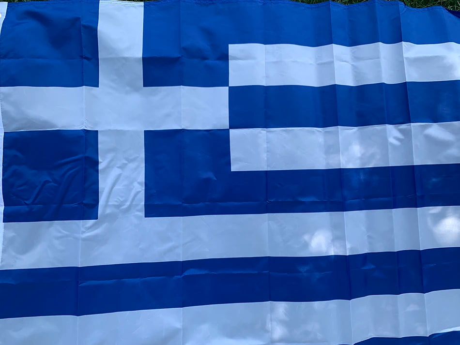 SKY FLAg Greece Flag 3x5ft Greek Hellenic State Country Banner Greece National Banner Hanging polyester Greece Flag