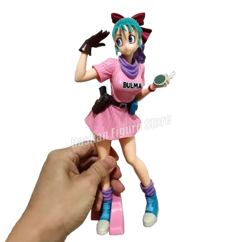 24cm Dragon Ball Figures Glitter & Glamours Bulma Action Figure Decoration PVC Collection Doll Anime Bulma Model Toys for Gifts Bulma 24cm