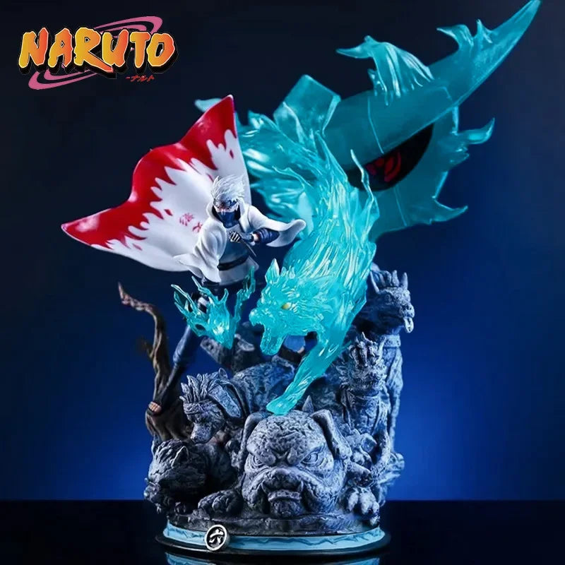 28cm Naruto Anime Figure Hatake Kakashi Figures Pvc Gk Statue Figurine Model Doll Ornament Collection Room Decora Desk Toy Gifts