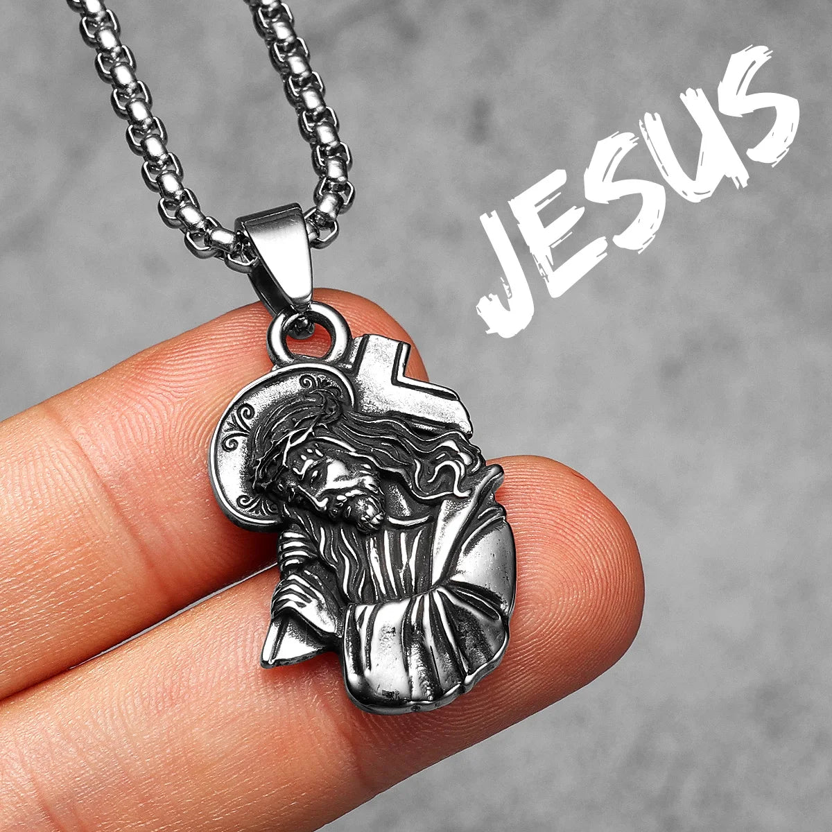 Angel Wing Cross Jesus Masonic Amulet Stainless Steel Men Necklaces Pendant Chains New For Women Fashion Jewelry Gifts Wholesale