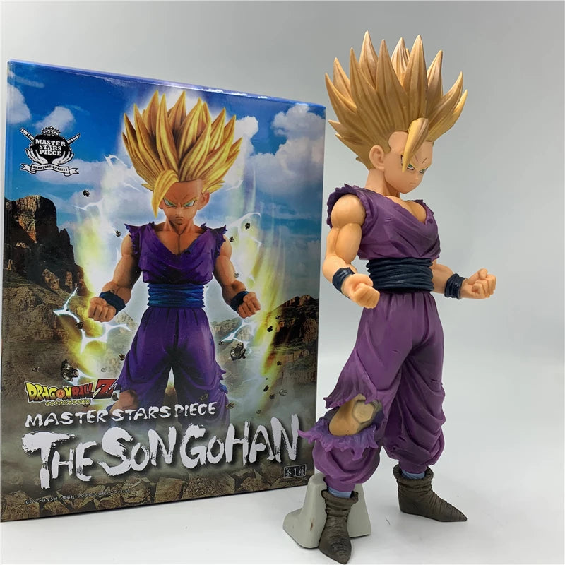 FigureCrazy Dragon Ball Z Figure Son Gohan Super Saiyan 2 Gold Hair Anime PVC Figure DBZ Gohan Awakening Soldiers Fighting Cell